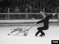 Belousova and Protopopov at the Olympics in Grenoble (France) in 1968