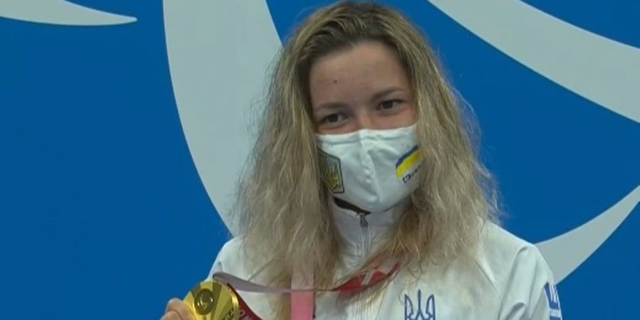 Swimmer Elizaveta Mereshko brought Ukraine the first gold at the 2020 Paralympics (Photo: NOC via Facebook)