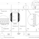 The scheme of the playground for volleyball