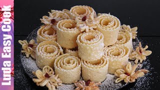 FIREBOARD CRISPY and GENTLE Festive figured brushwood Luda Easy Cook Cookies Urama brushwood recipe