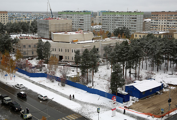 Reconstructed building, which houses the Kogalym branch of the Maly Theater.